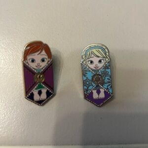 Disney Frozen Anna and Elsa Enamel Pins